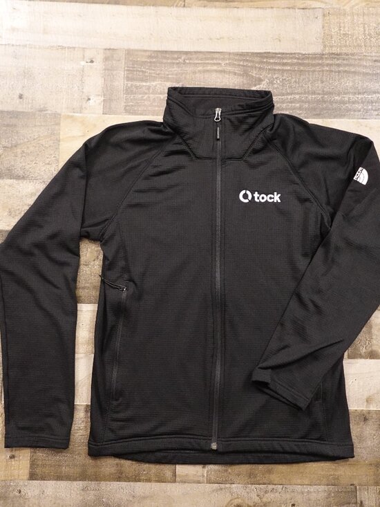 The North Face Other - The North Face Full Zip Jacket Men’s Medium Black Fleece Grid Tech Mountain Peak